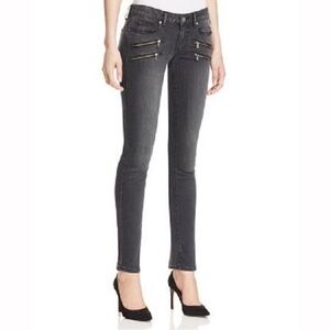 PAIGE High Rise Edgemont Size 24 Summit Gray No Whiskers Ultra Skinny Jeans
